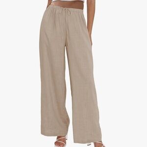 Cotton/Linen Fashion Palazzo Pants Sz XL NWT